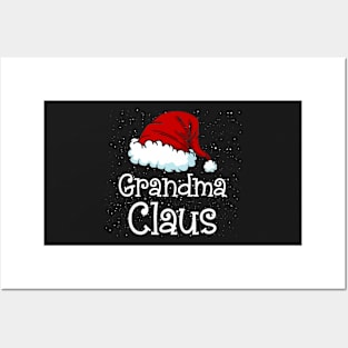 Grandma Caus Christmas Pajamas Santa Gift Premium Posters and Art